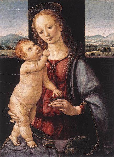 LORENZO DI CREDI Madonna and Child with a Pomegranate china oil painting image